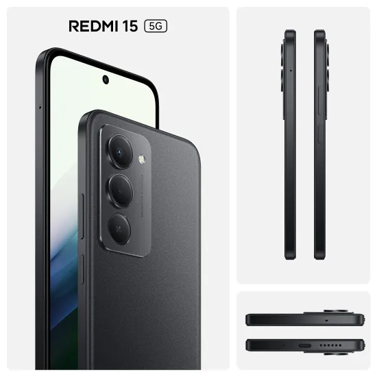 XIAOMI Redmi 15 5G 4GB/128GB, crni