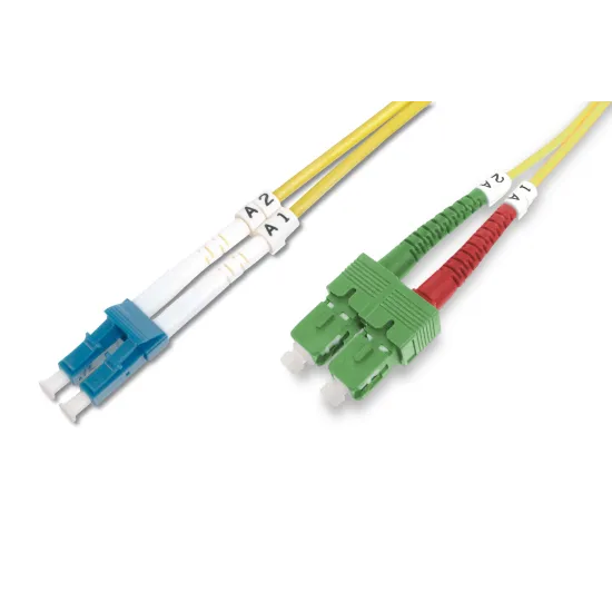 Digitus Optički prespojni kabel, singlemodni, duplex, SC (APC) to LC (PC) SM OS2 09/125 µ, 3 m