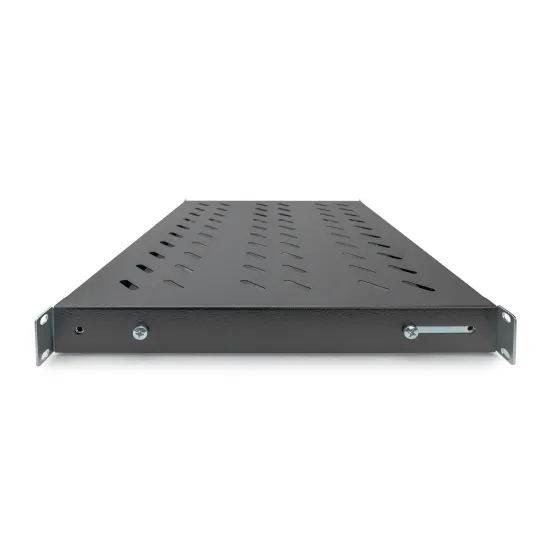 Digitus Polica fiksna 483 mm (19 ), do 50 kg, 44.5×482×350‑500 mm, crna