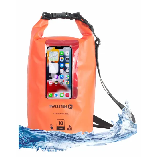 Swissten Case Waterproof 10L, Orange