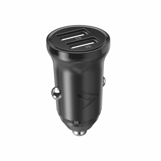 iPEAX Car Charger CL-02, 4.8A, 2x USB-A BLACK