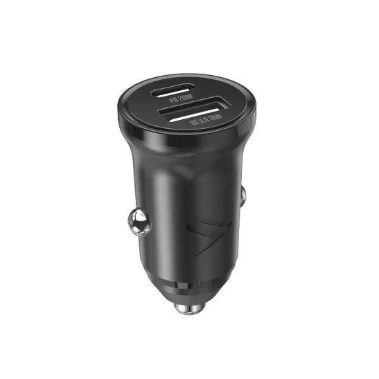 iPEAX Car Charger CL-03, PD, 20W, USB-C + USB-A BLACK