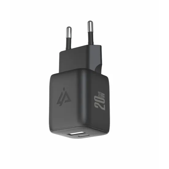 iPEAX Adapter GaN 20W (USB-C + USB-A) Black