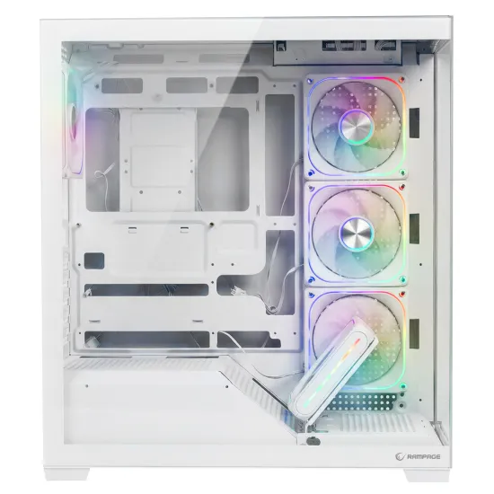 Rampage CASE SYLON 8x120 ARGB 850W 80+ Bronze White