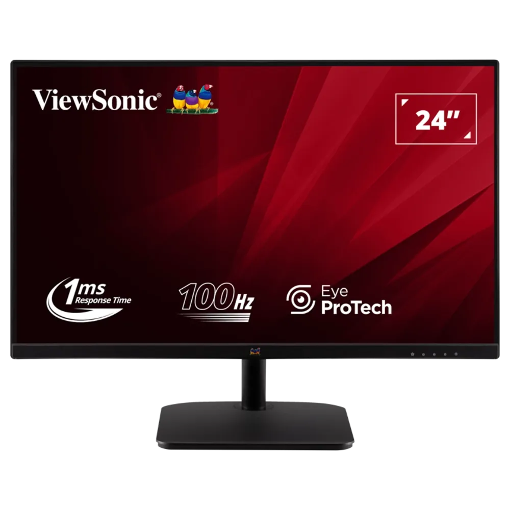 ViewSonic Monitor 23.8 VA2432-H-2, 1920x1080(FHD), IPS panel, 100Hz, 1 ms, 1000:1, 250 cd/m², HDMI + VGA, zvucnici ne, hub ne, V