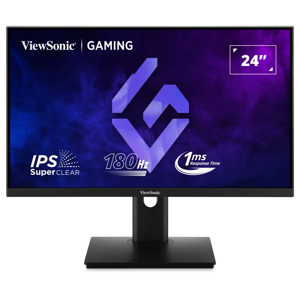 ViewSonic Monitor 24 XG24G1, 1920×1080 (FHD), IPS panel, 180Hz, 1 ms (MPRT), 1000:1, 300 cd/m², Adaptive Sync (FreeSync Premium)