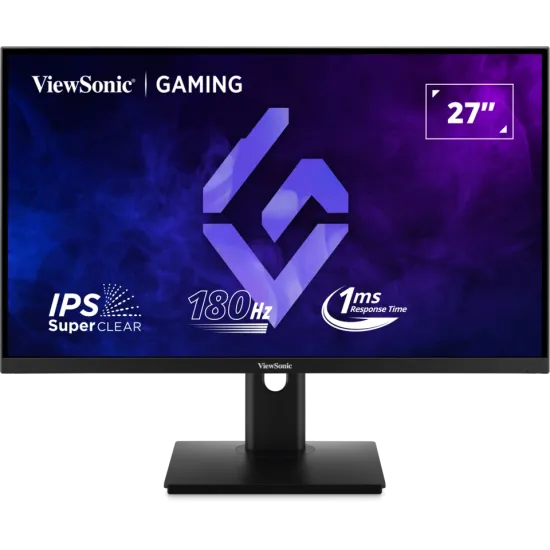 ViewSonic Monitor 27 XG27G1, 1920×1080 (FHD), IPS panel, 180Hz, 1 ms (MPRT), 1000:1, 300 cd/m², Adaptive Sync (FreeSync Premium)