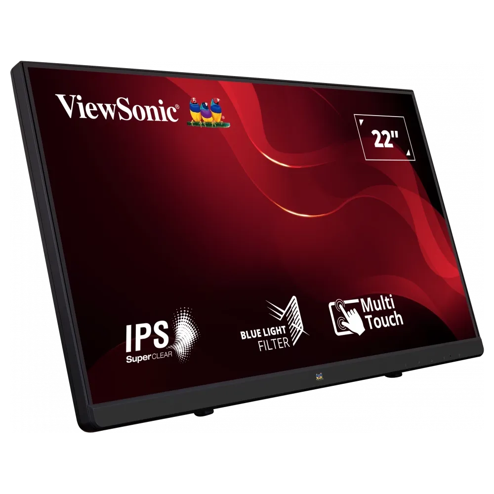 ViewSonic Monitor 22 TD2230, 1920×1080 (FHD), IPS panel, 60Hz, 14 ms, 1000:1, 250 cd/m², touch ekran, HDMI + VGA + DisplayPort,
