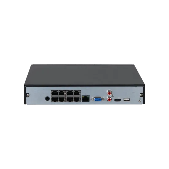 Dahua NVR 8 kanala DHI-NVR2108HS-8P-4KS3, 4K, do 12MP, HDMI, VGA, 1 x HDD, 8 x PoE