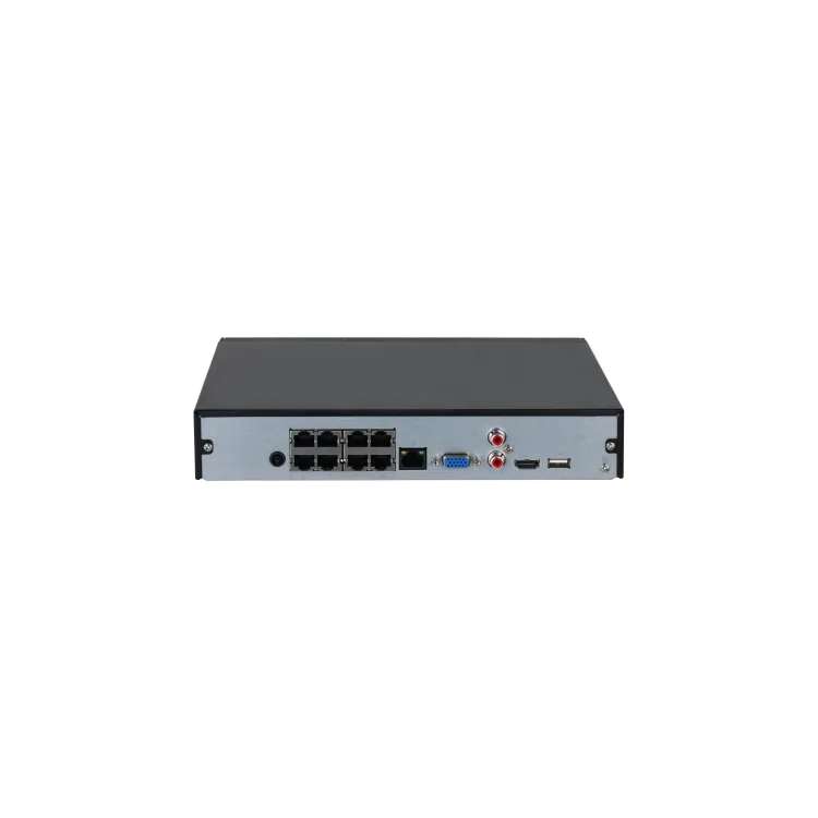 Dahua NVR 8 kanala DHI-NVR2108HS-8P-4KS3, 4K, do 12MP, HDMI, VGA, 1 x HDD, 8 x PoE