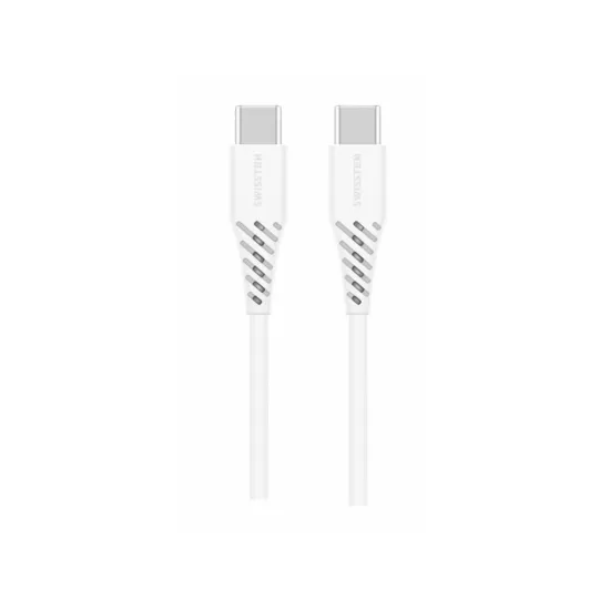 Swissten DATA CABLE TPE USB-C/USB-C POWER DELIVERY 5A (100W) 2,5 M WHITE