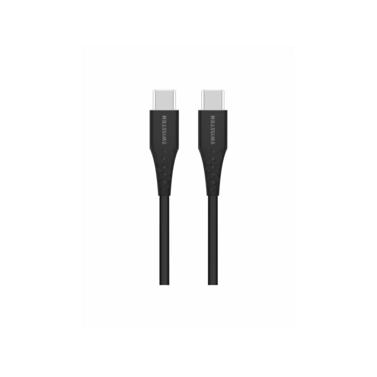 Swissten DATA CABLE TPE USB-C/USB-C POWER DELIVERY 5A (100W) 2,5 M BLACK