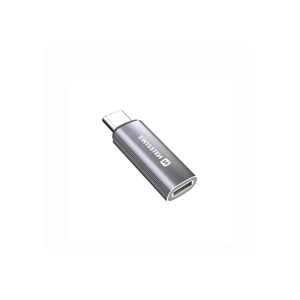 Swissten CHARGING ADAPTER USB-C (male) / LIGHTNING (female) SILVER