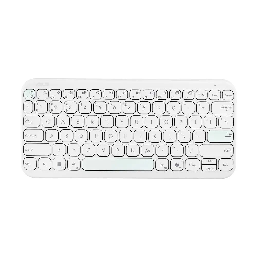 Asus Tastatura KW100 Marshmallow/US/White/ Copilot