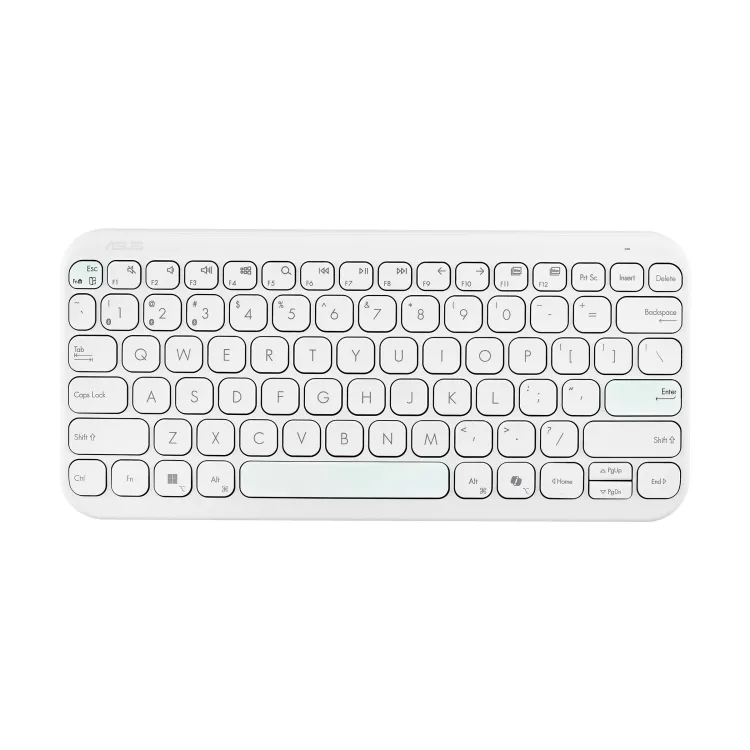 Asus Tastatura KW100 Marshmallow/US/White/ Copilot
