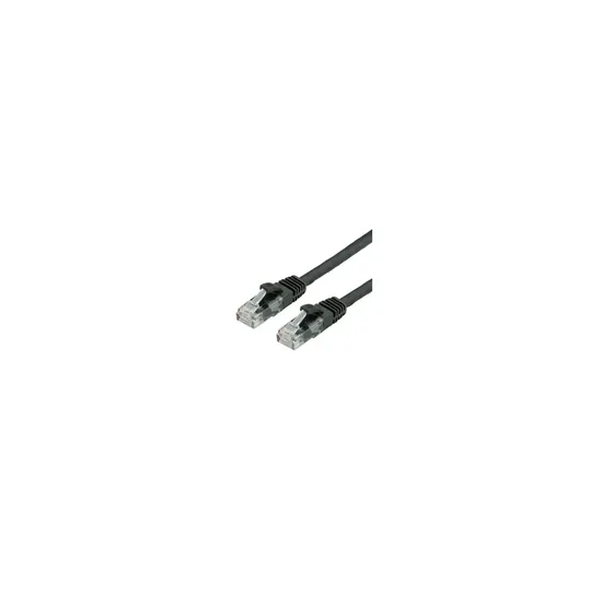 VALUE Cat.6 (Class E) UTP kabl, U/UTP, halogen-free, LS0H, 3m, crni