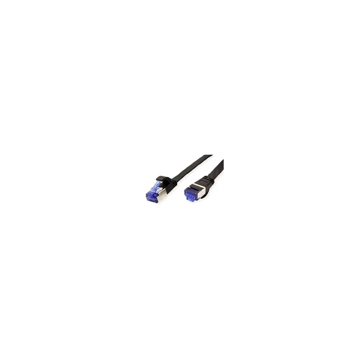 VALUE Cat.6A (Class EA) FTP kabl, U/FTP, extra-flat 5m, crni