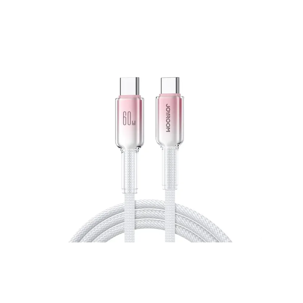 Joyroom S-A42 Crystal 60W Cable Type-C Type-C 1.2m-White