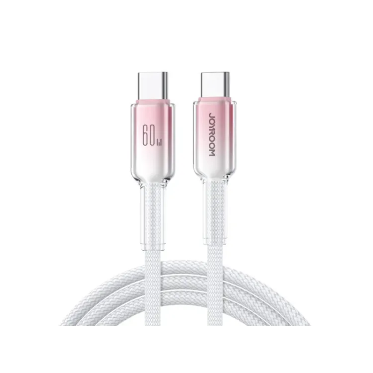 Joyroom S-A42 Crystal 60W Cable Type-C Type-C 1.2m-White